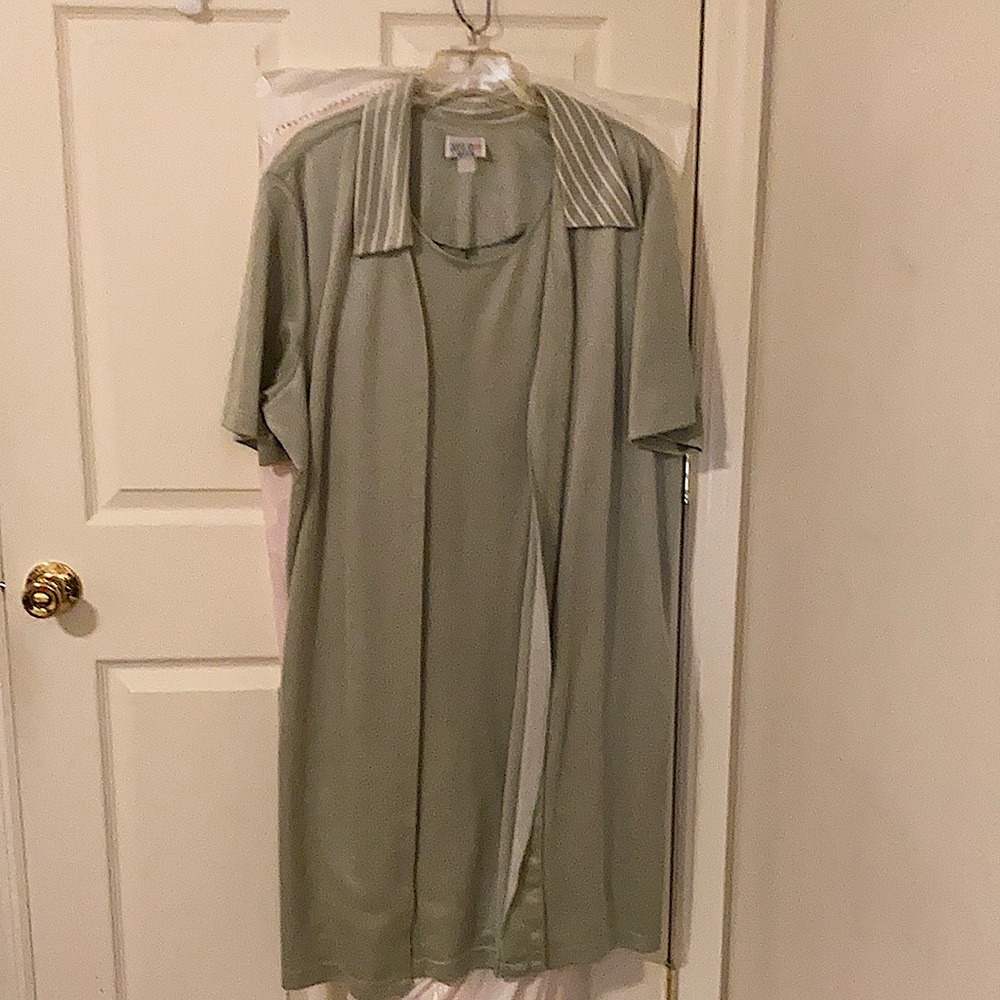 Large 18/20 green dress savvy dress